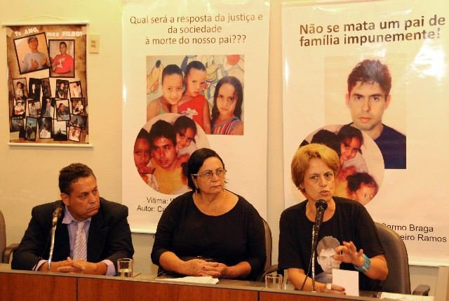 Os irmãos de Wayne do Carmo Braga: Jair do Carmo Braga, Glaucia Antunes Braga e Imaculada Conceição Braga