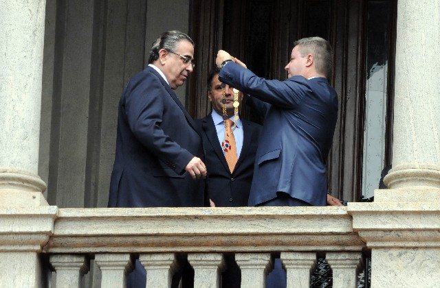 Depois de ser empossado na ALMG, Alberto Pinto Coelho seguiu para o Palácio da Liberdade, onde aconteceu a cerimônia de transmissão do cargo