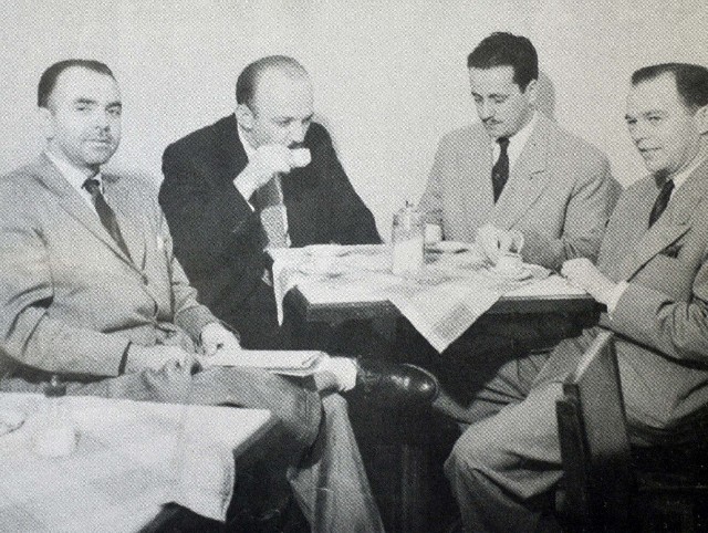 Maurício Andrade, Armando Ziller, Arlindo Zanini e Faria Tavares na época da Assembleia Estadual Constituinte (Belo Horizonte, 1947)