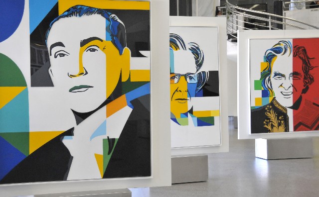 Márcio Leite apresenta retratos no estilo pop art que homenageiam artistas, políticos e autoridades