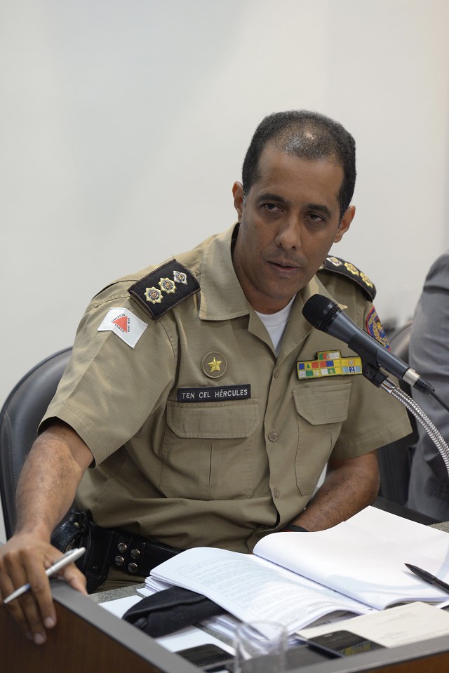 A Polícia Militar foi representada pelo tenente-coronel Hércules de Paula Freitas
