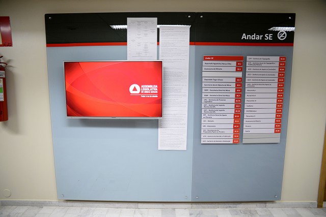 Dez aparelhos já foram instalados no andar SE do Palácio da Inconfidência