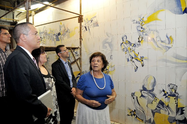 Yara Tupynambá, criadora do mural, defendeu a valorização da memória e das obras de arte