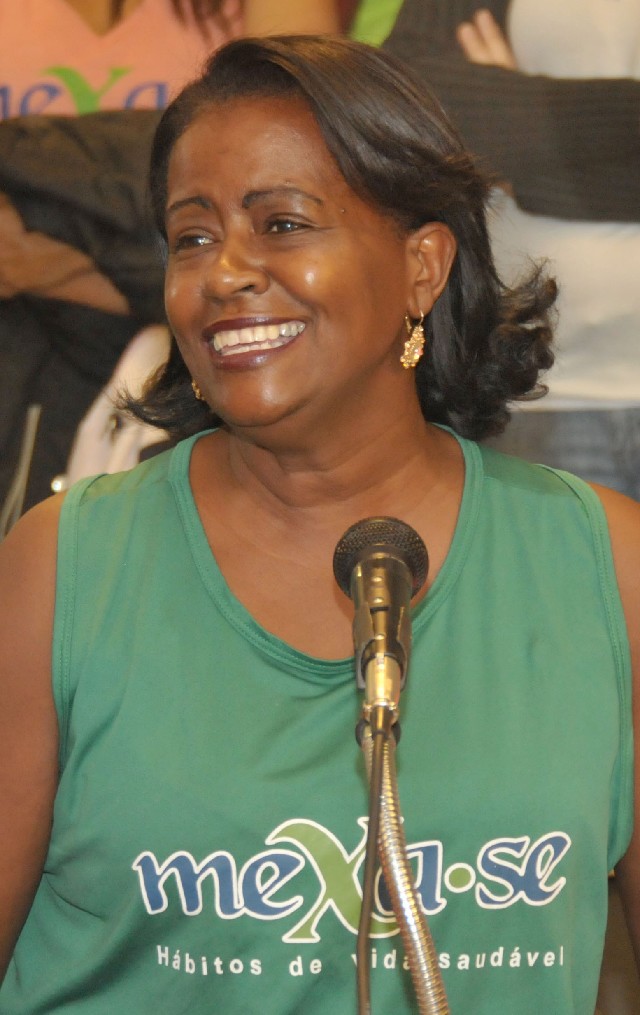 A professora Helena de Jesus Caldeira destaca que o programa aumentou a sua qualidade de vida.