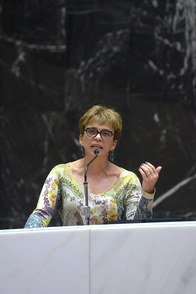 Marília Campos abordou as reformas trabalhista e da Previdência