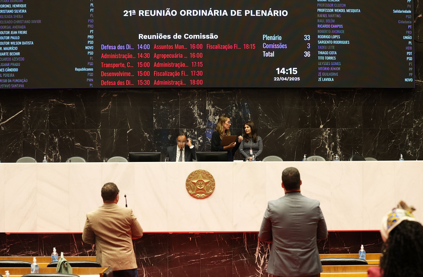 Reunião Ordinária - tarde - análise de proposições