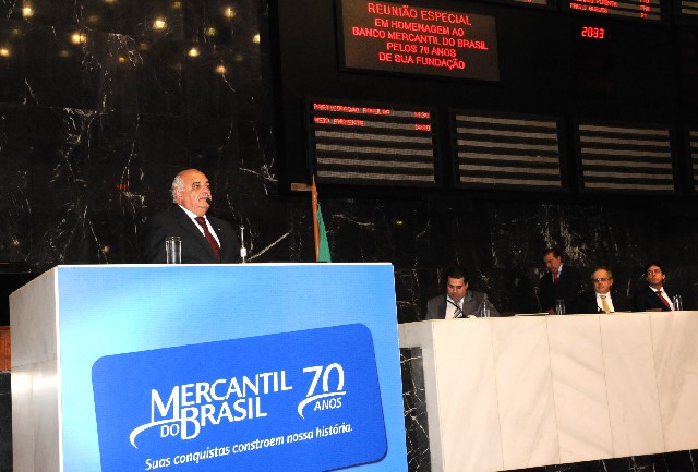 Reunião Especial - homenagem ao Banco Mercantil do Brasil