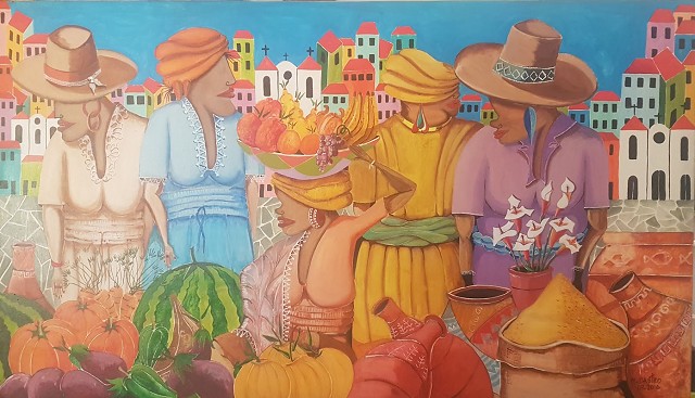 O folclore e tradições populares inspiram as telas de Marcos Castro
