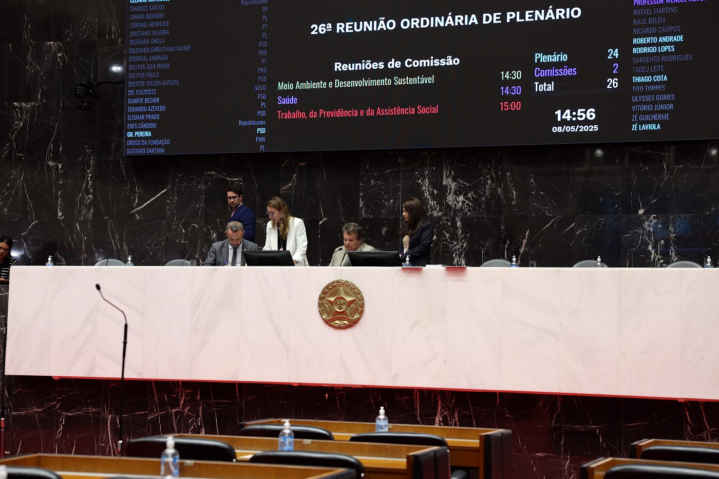 Reunião Ordinária - tarde - análise de proposições