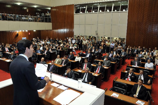 Dinis Pinheiro, presidente da ALMG, falou do papel de destaque do Palácio da Inconfidência na história do Legislativo mineiro