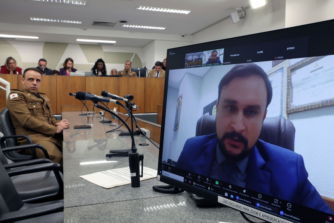 Comissão de Direitos Humanos - debate sobre uma denúncia de sequestro seguido de espancamento, praticado por agentes da Polícia Militar de Minas Gerais (PMMG)