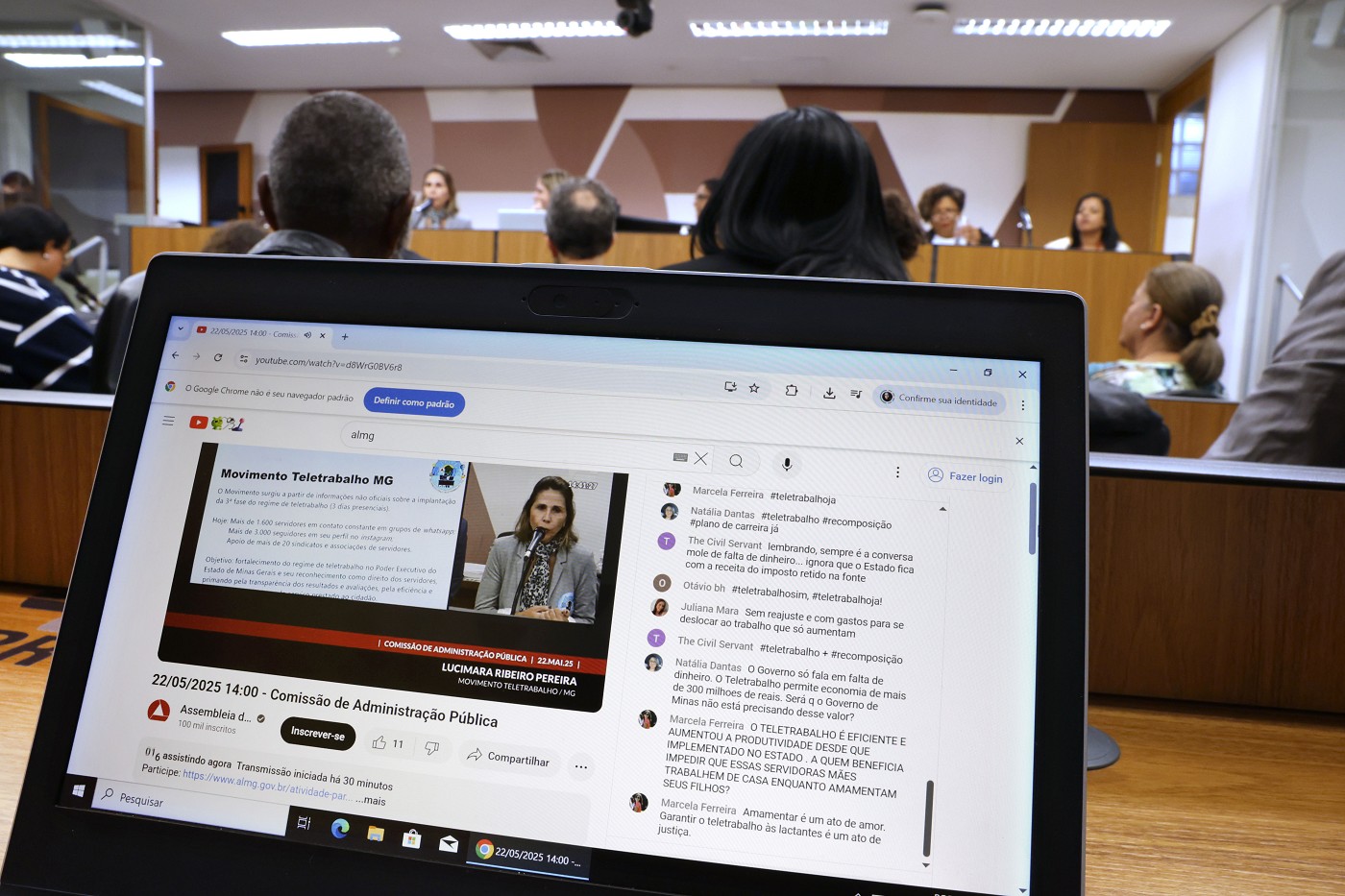 Comissão de Administração Pública - debate sobre o teletrabalho para servidores estaduais