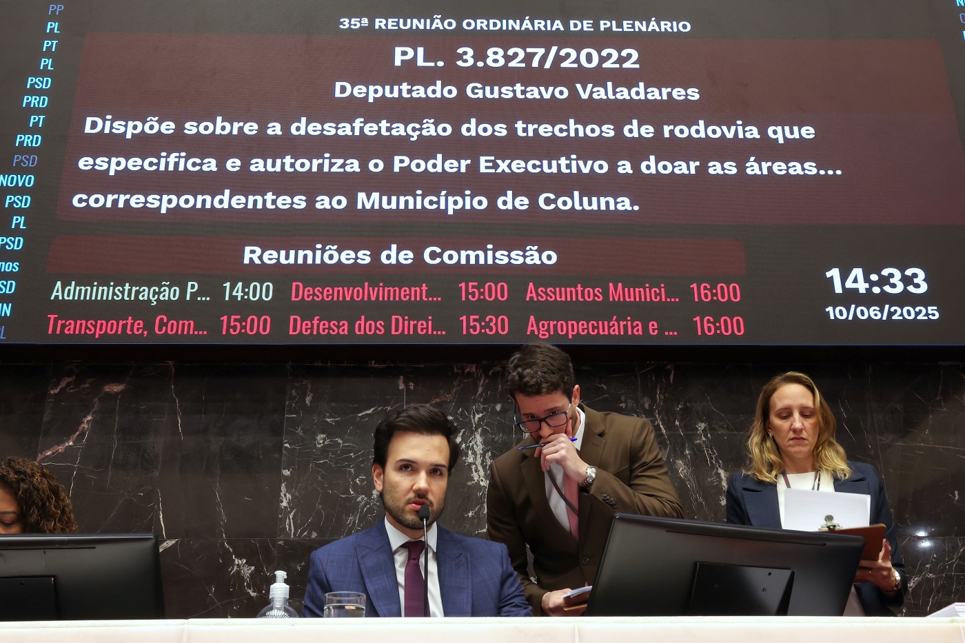 Reunião Ordinária de Plenário - tarde - análise de proposições