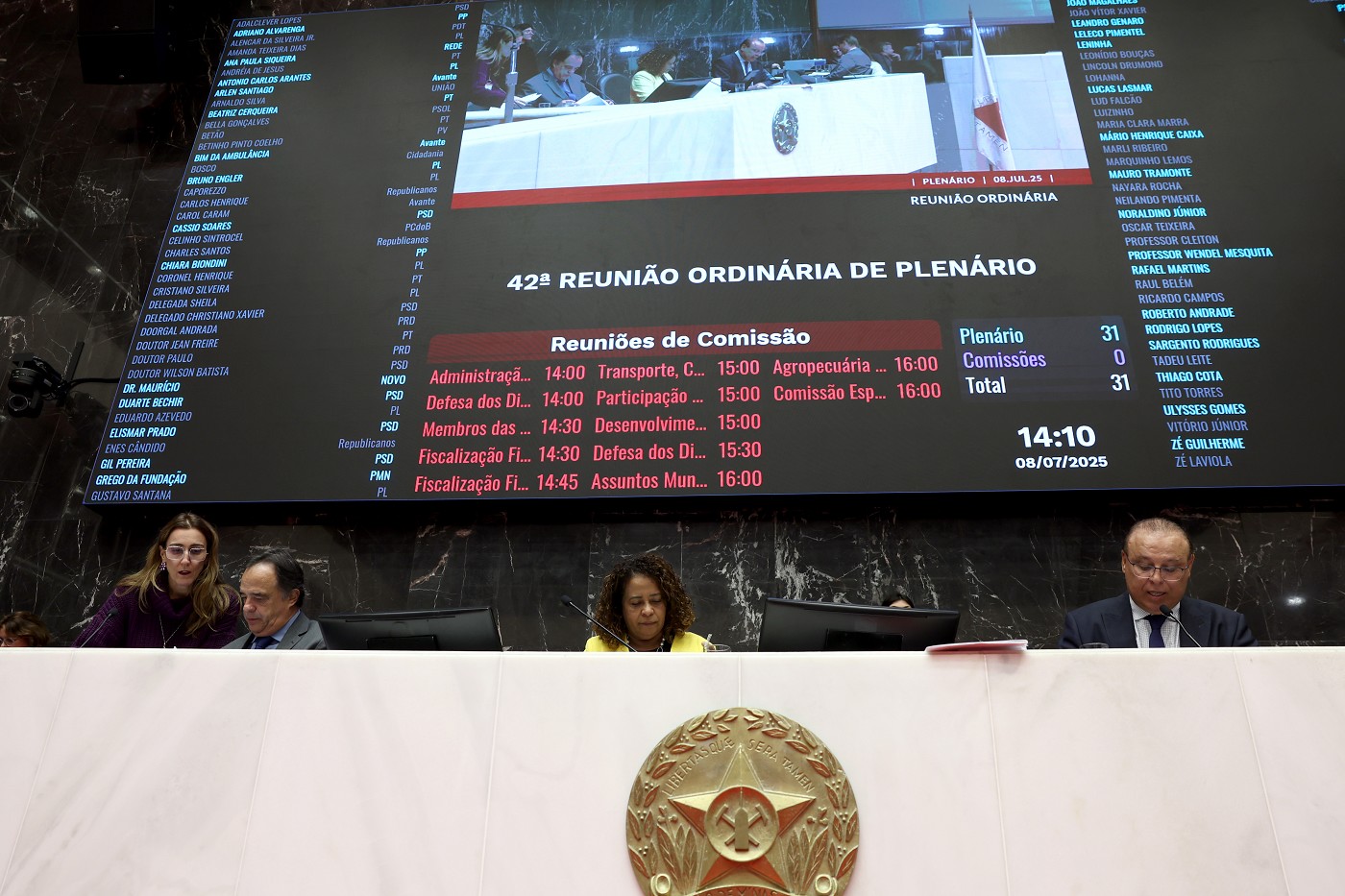 Reunião Ordinária - tarde - análise de proposições