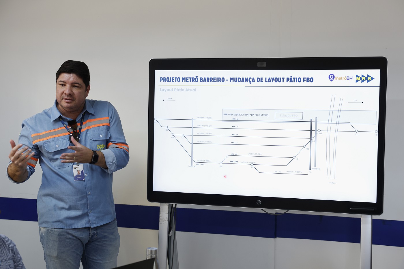 Comissão de Direitos Humanos - visita ao pátio de manobras da MRS Logística