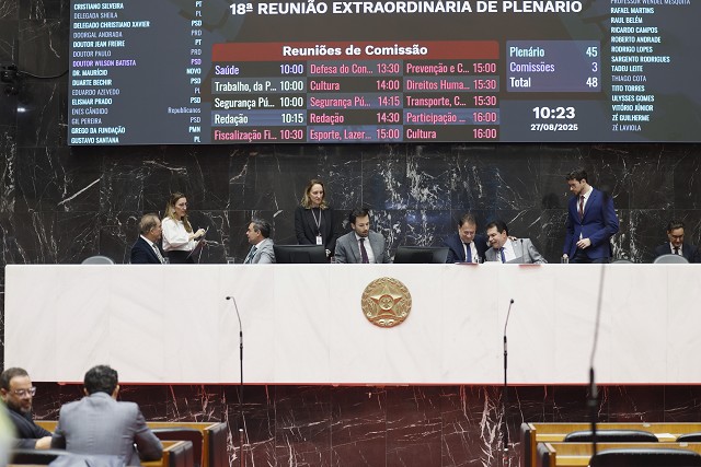 Reunião Extraordinária - manhã - análise de proposições