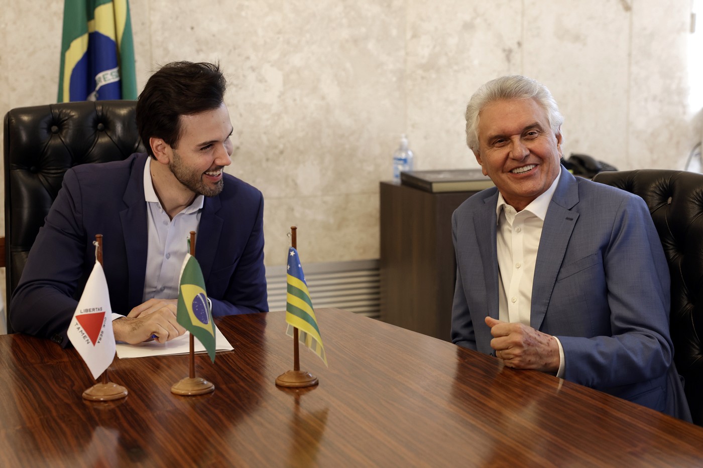 Visita do governador de Goiás à ALMG