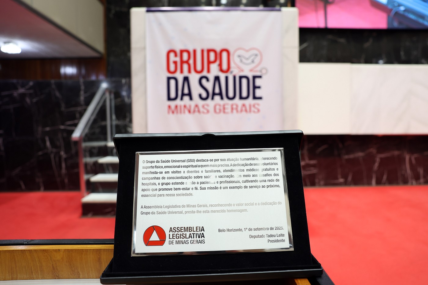Reunião especial - homenagem ao Grupo da Saúde Universal