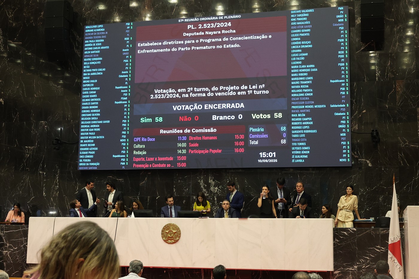 Reunião Ordinária - tarde - análise de proposições