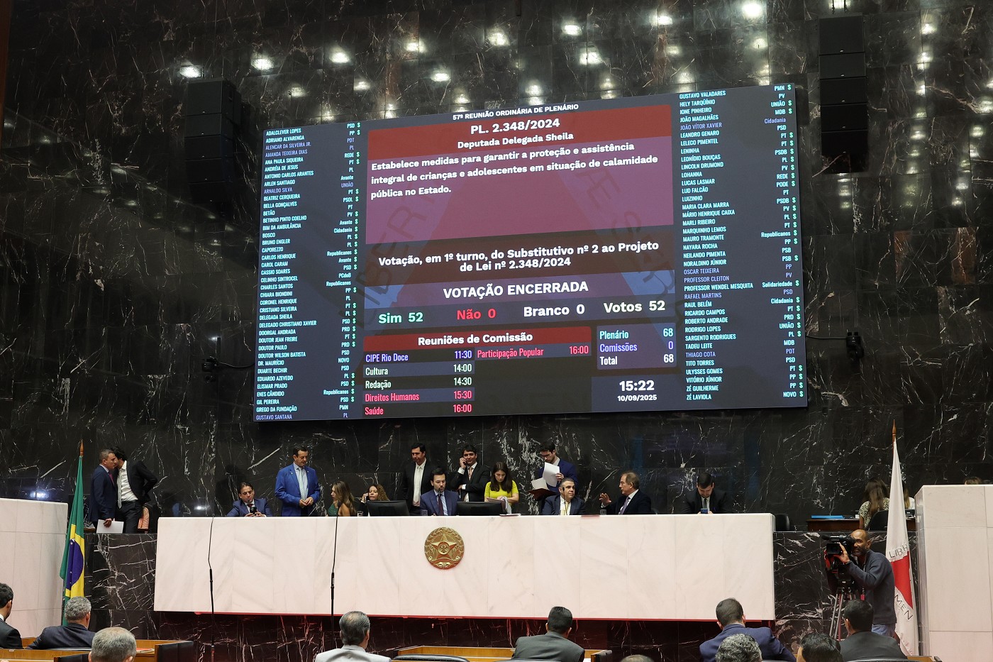 Reunião Ordinária - tarde - análise de proposições