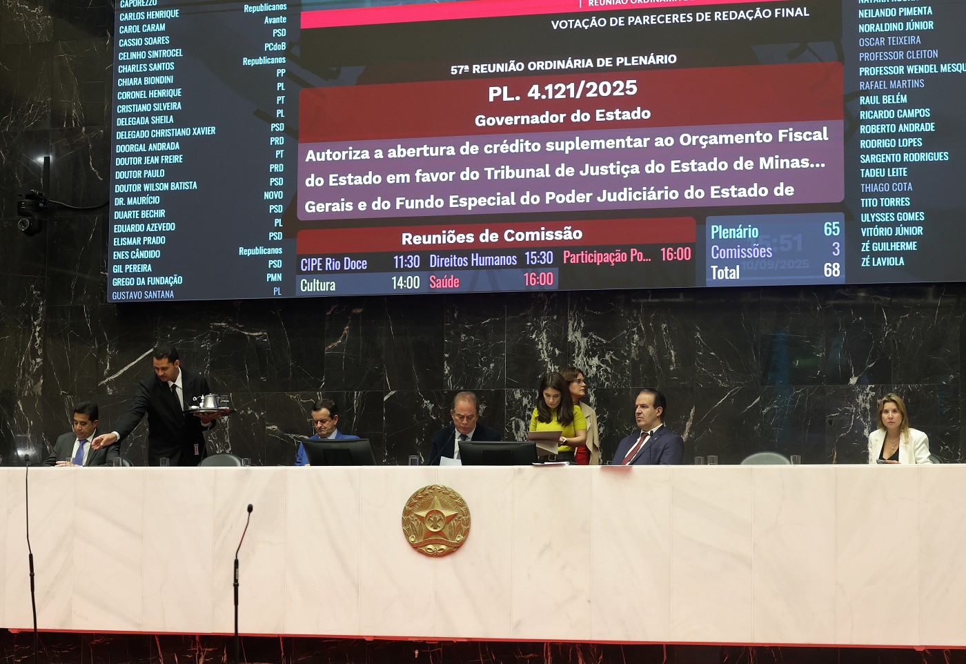 Reunião Ordinária - tarde - análise de proposições