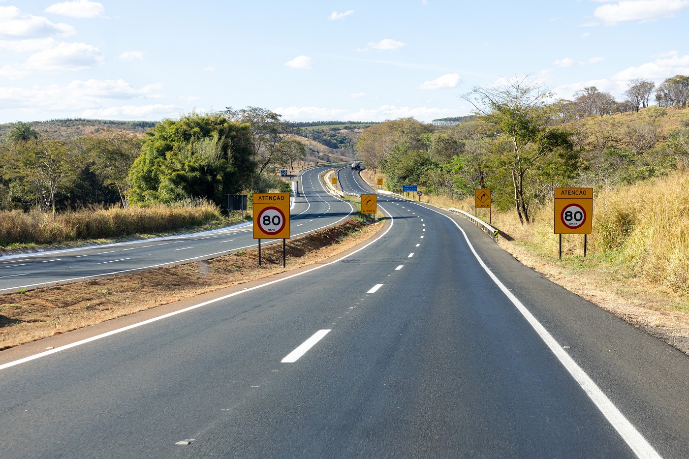 Banco de Imagens - Sinalização Viária - Estradas e Rodovias