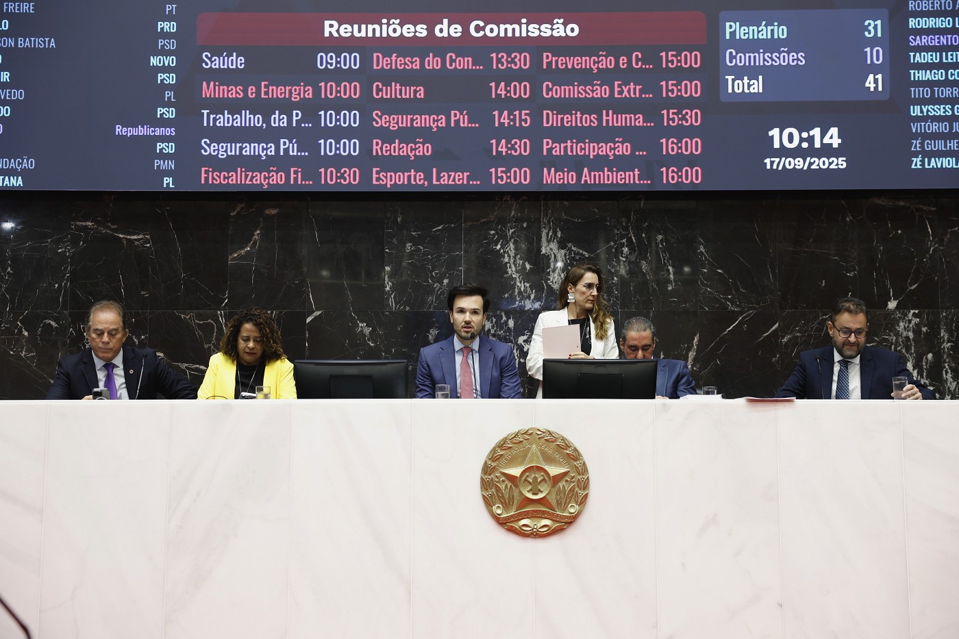 Reunião Extraordinária - manhã - análise de proposições