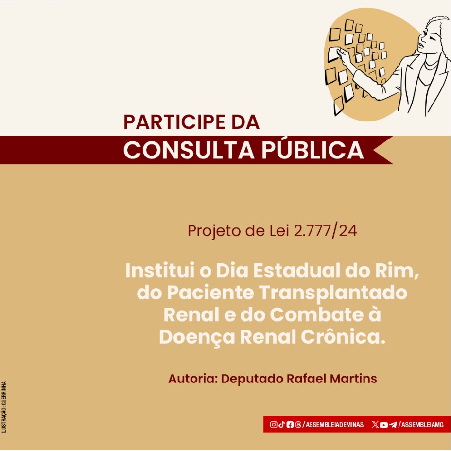 Data em consulta pública: opine sobre homenagem aos pacientes renais