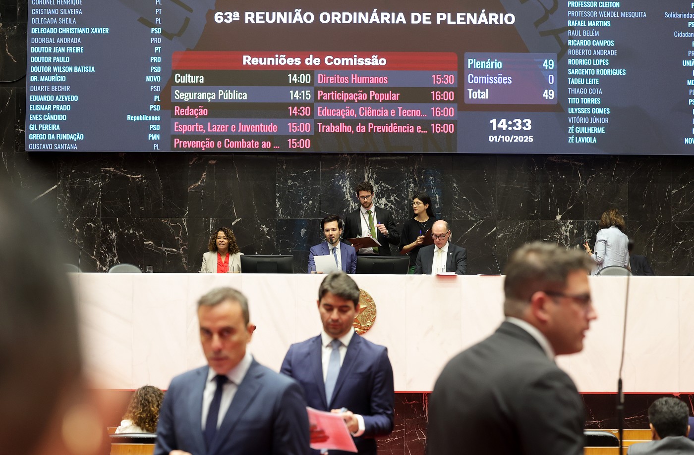 Reunião Ordinária - tarde - análise de proposições