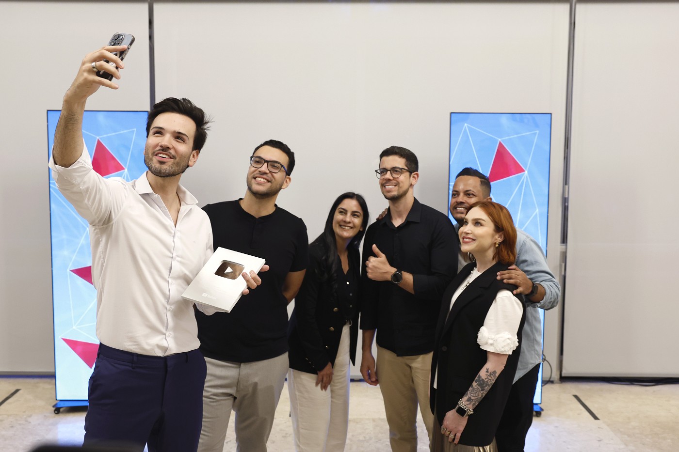 Visita de criadores de conteúdo mineiros ao presidente da ALMG