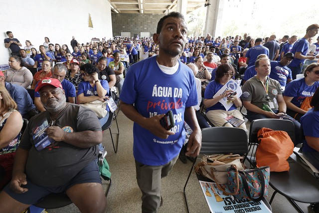 Manifestação contra a privatização da Copasa
