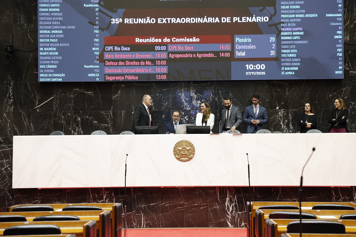 Reunião Extraordinária - manhã - análise de proposições