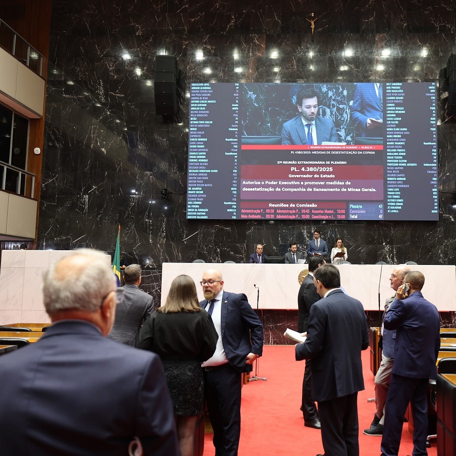 Projeto que permite a venda da Copasa é aprovado em 1º turno