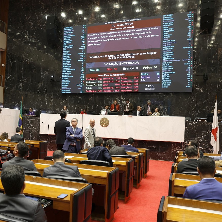 Projetos de regulamentação e regionalização do saneamento avançam na ALMG