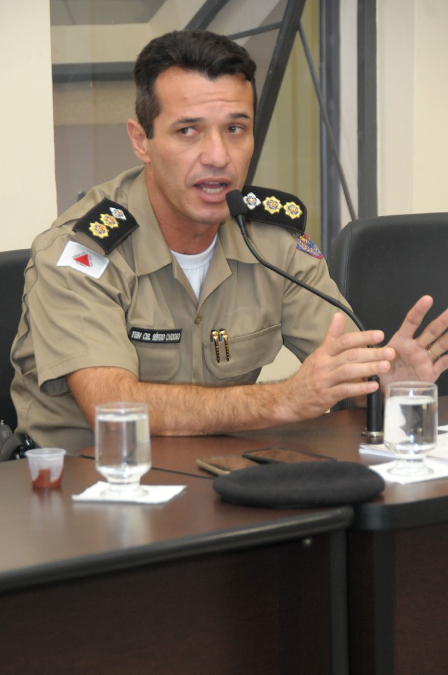 O comandante Sérgio Cardoso destacou a importância das ações de prevenção