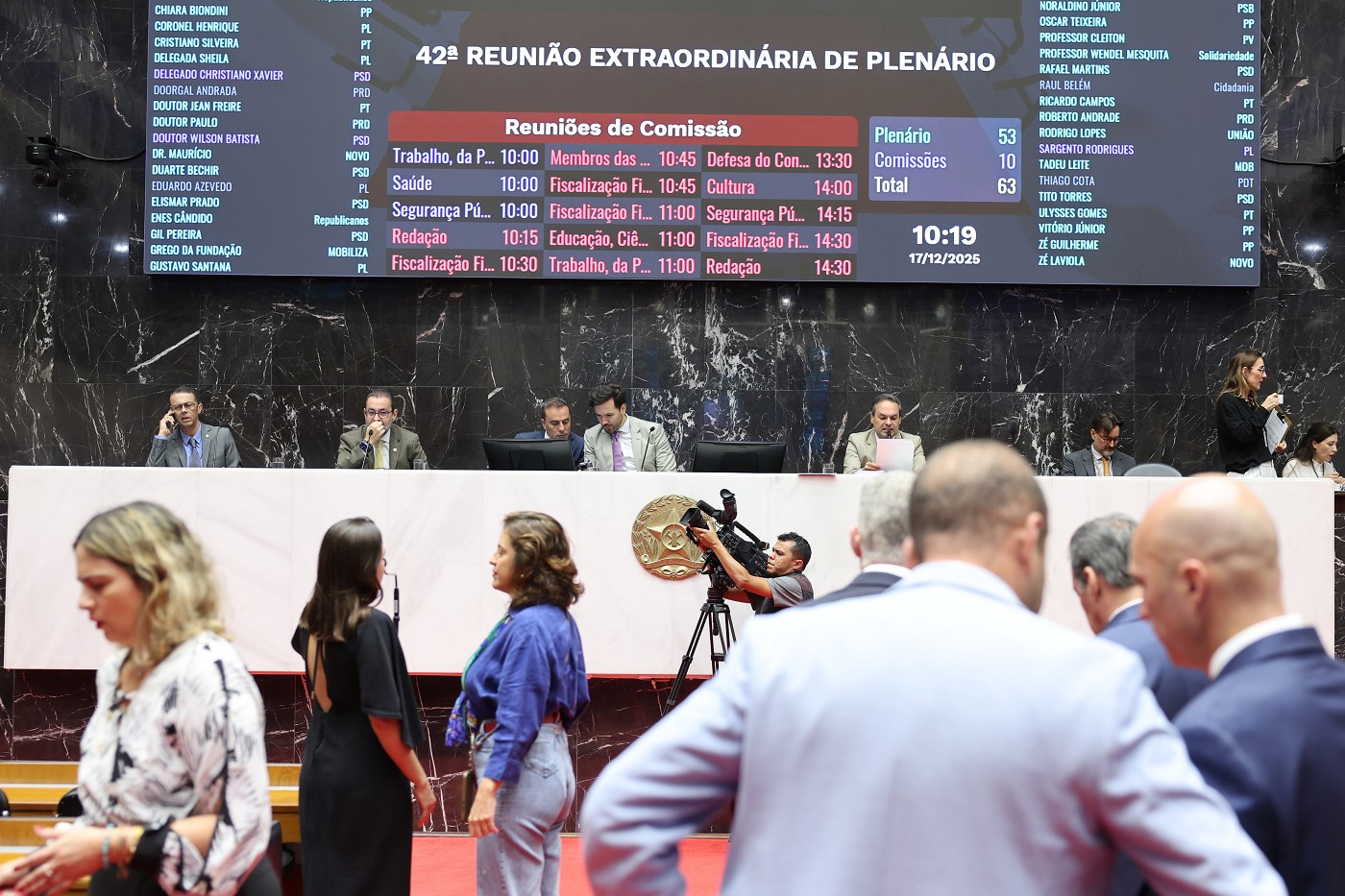 Reunião Extraordinária - manhã - análise de proposições