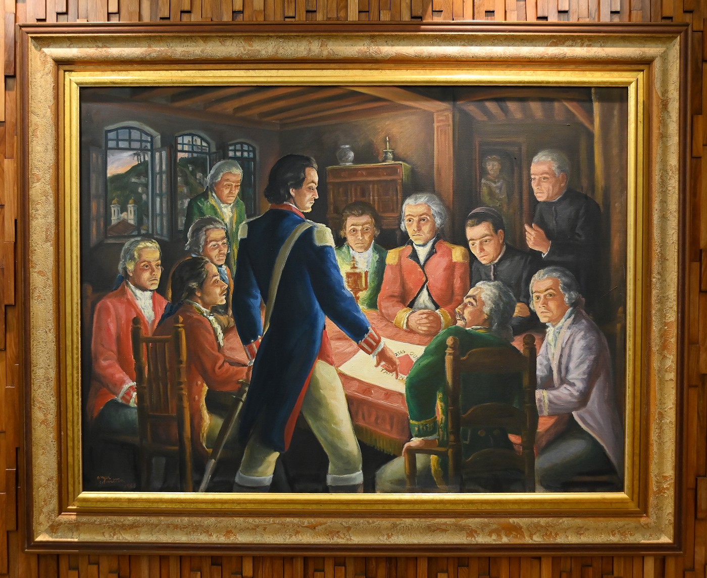 Tela Inconfidência Mineira, de Angel Carretero