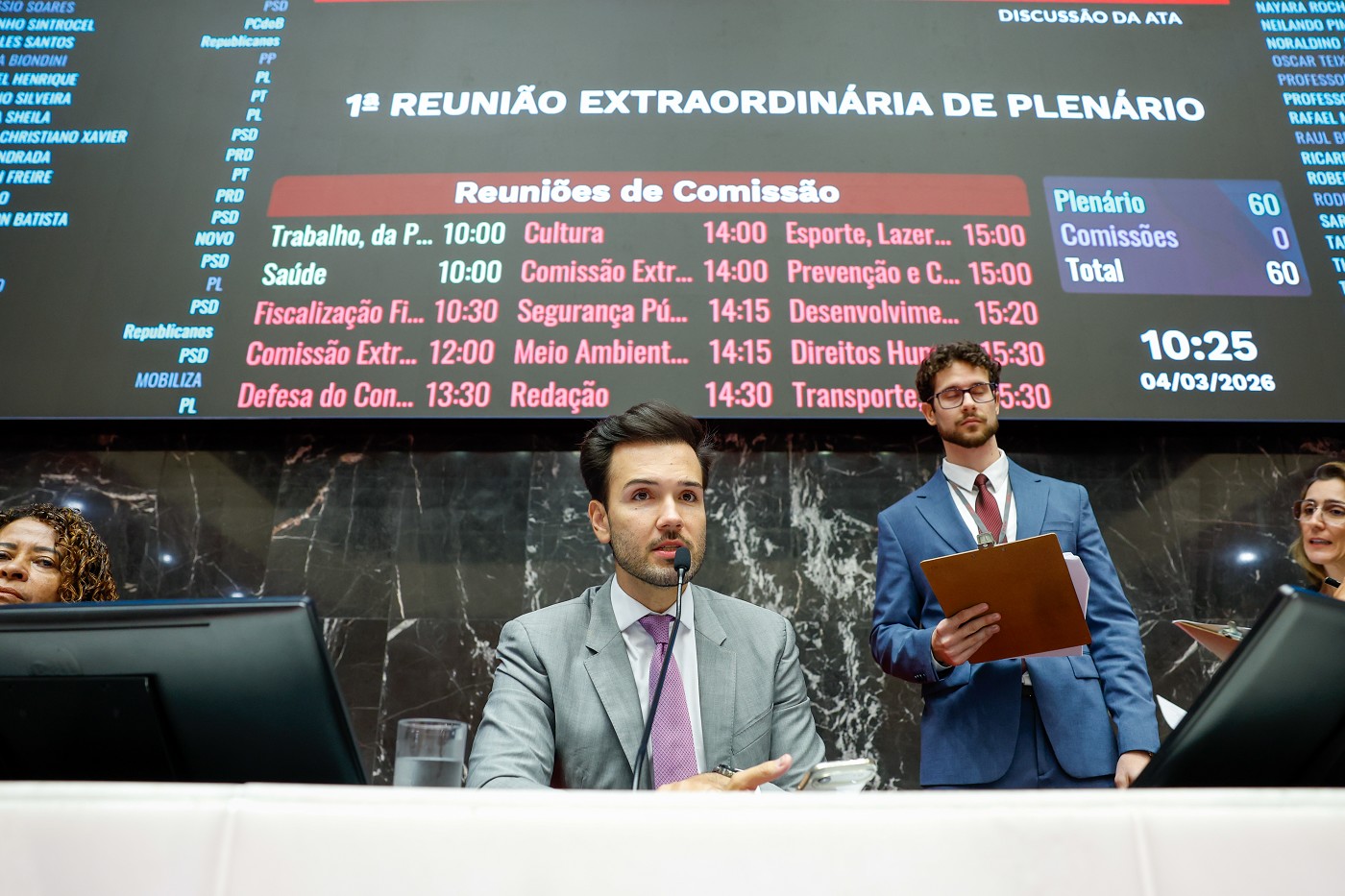 Reunião Extraordinária - manhã - análise de proposições