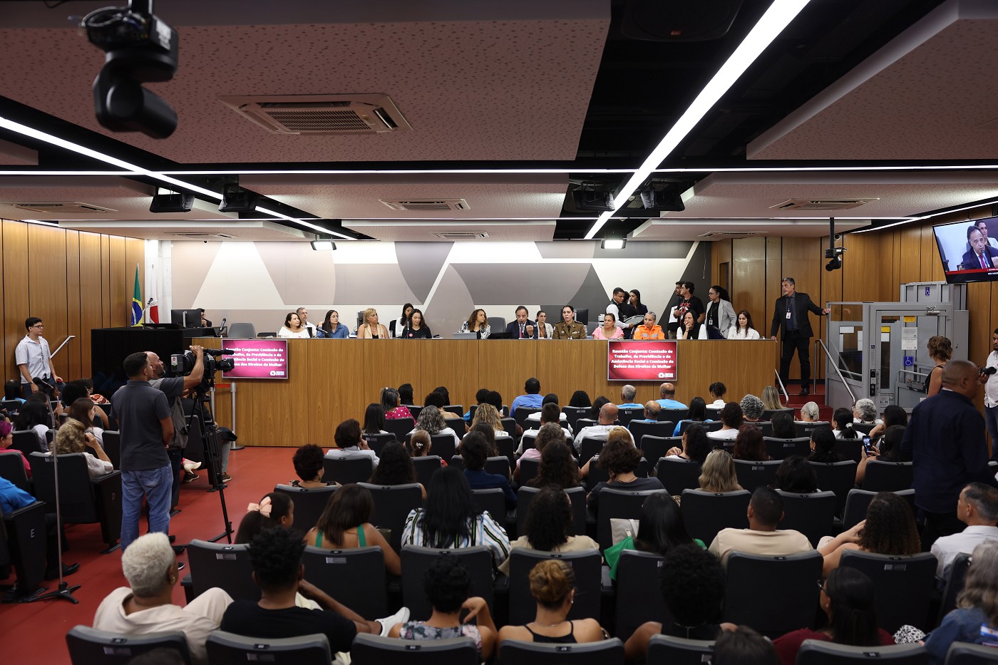 Comissões do Trabalho e da Defesa dos Direitos da Mulher - debate sobre o acolhimento a mulheres