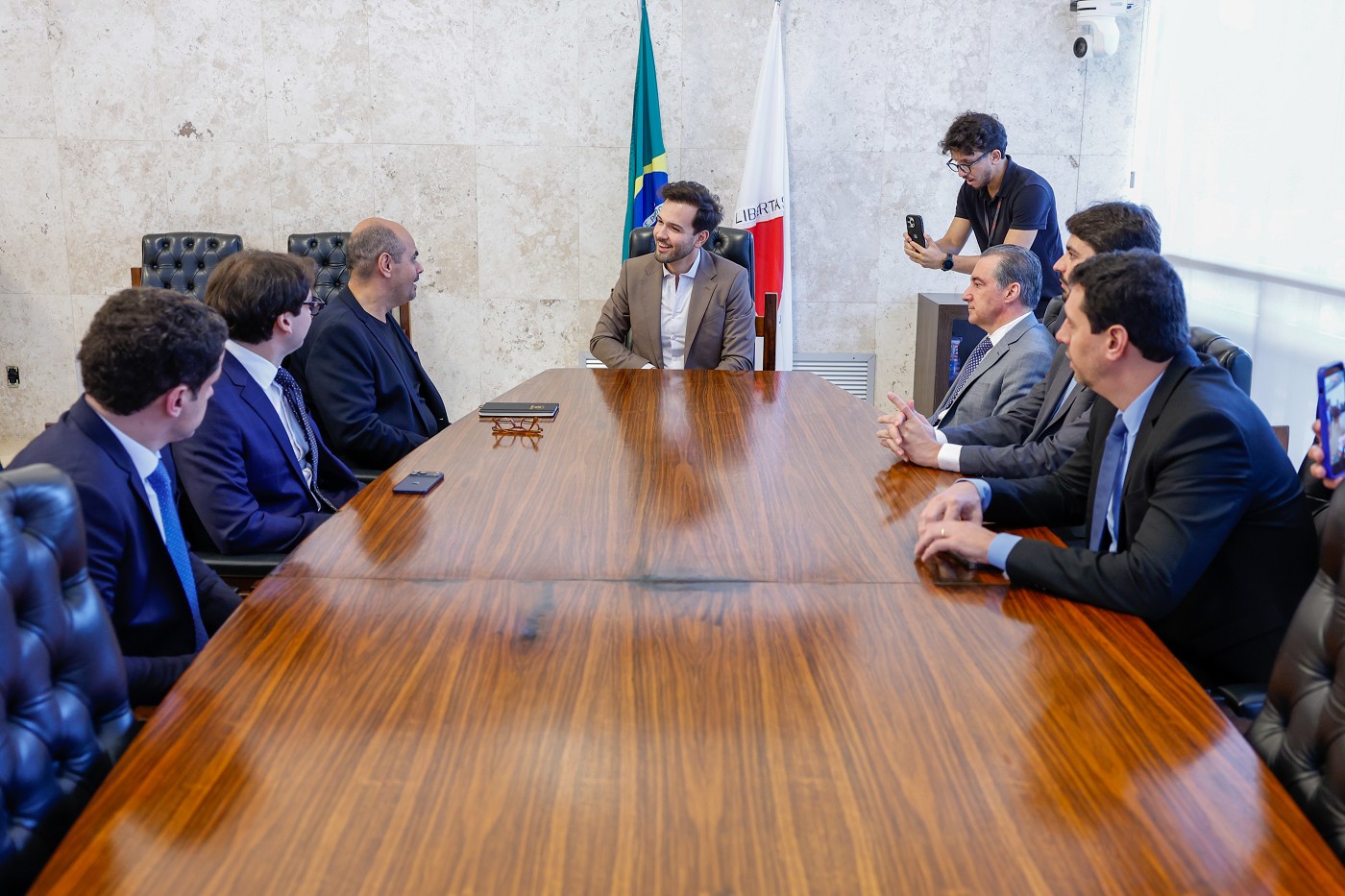 Visita do governador ao presidente da ALMG