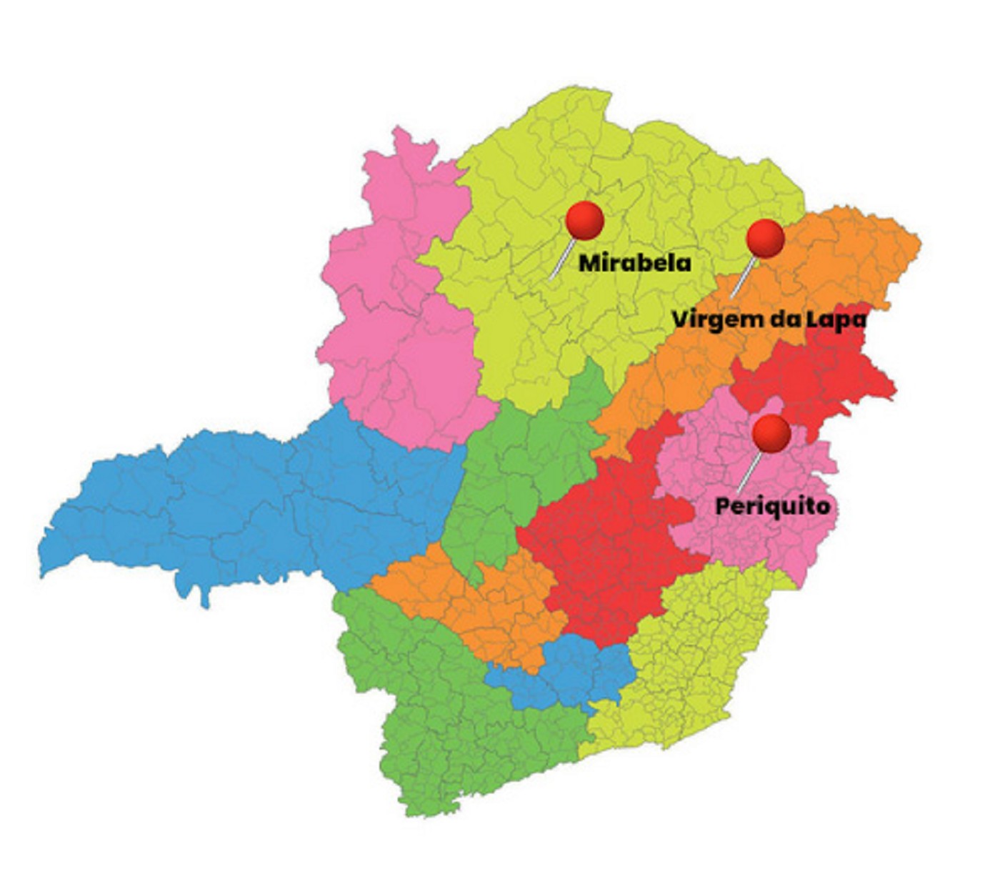 Projeto Vitrine de Barraginhas - mapa