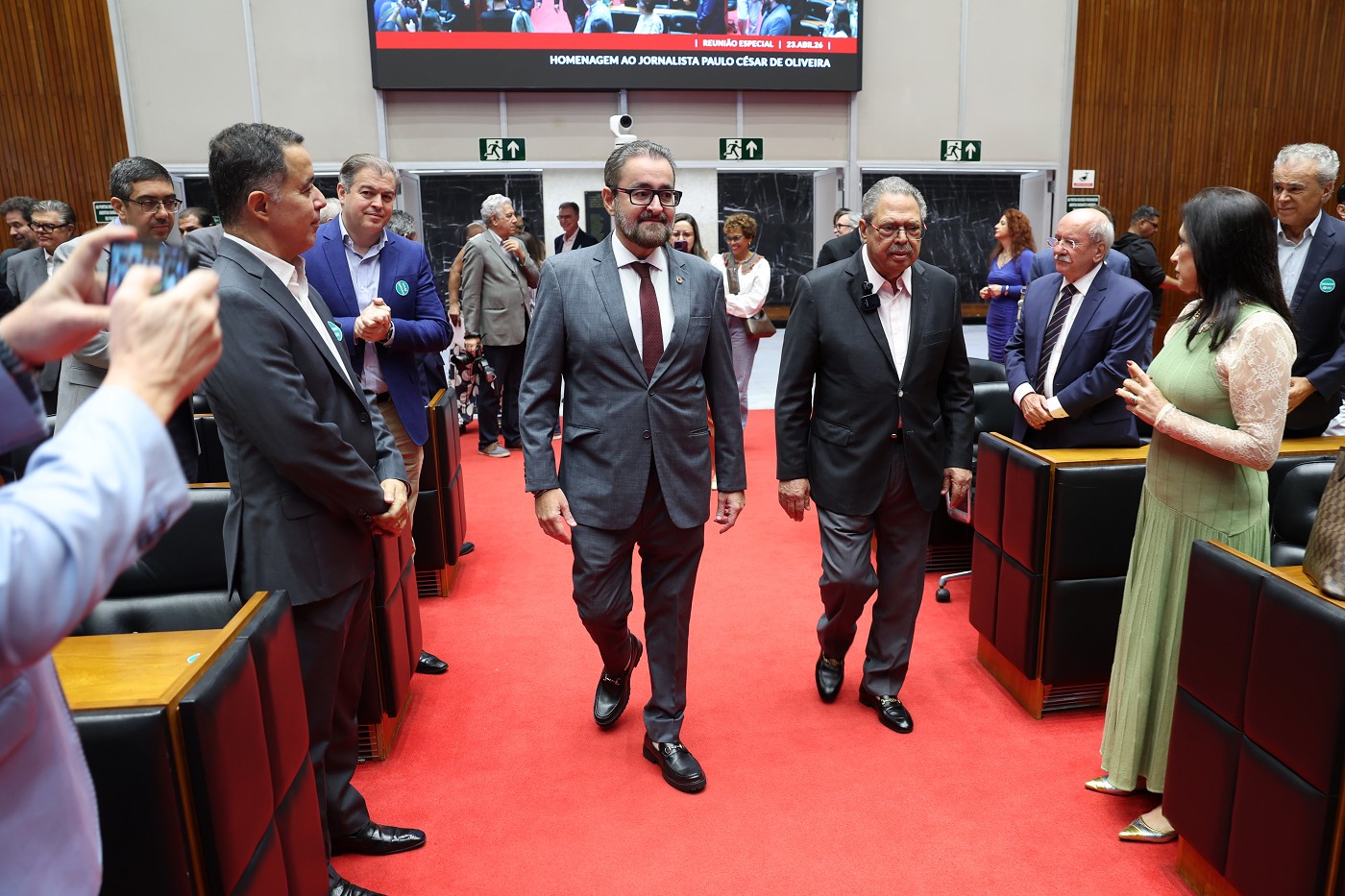 Reunião Especial - homenagem ao jornalista Paulo César de Oliveira