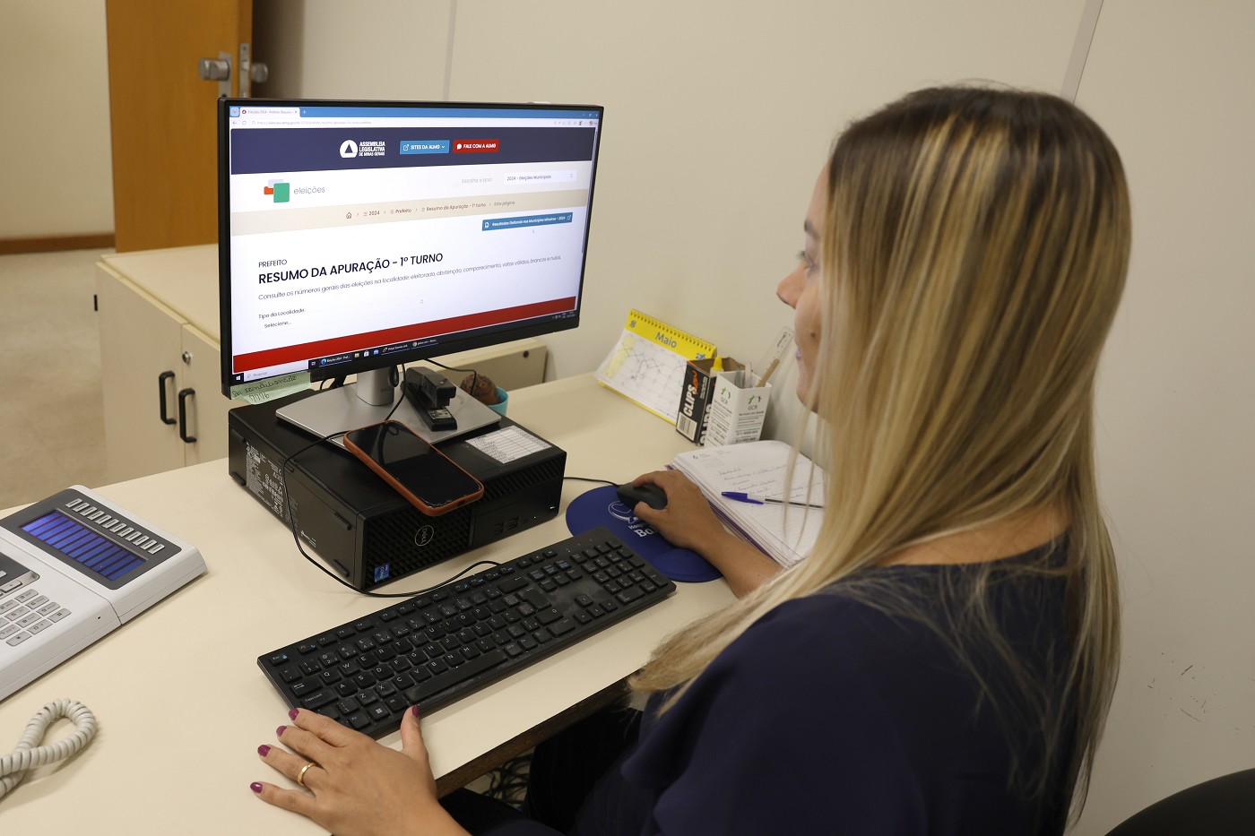 Comunicação Interna - Teste de usabilidade do site das Eleições