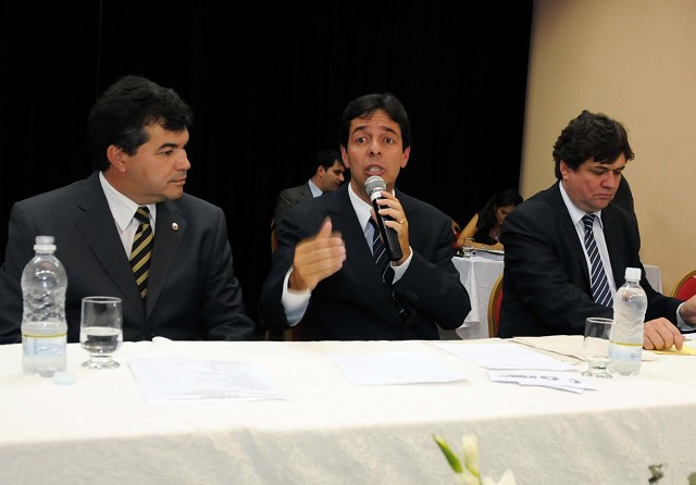 Os deputados Bosco, Dinis Pinheiro e André Quintão participaram da audiência em Araxá