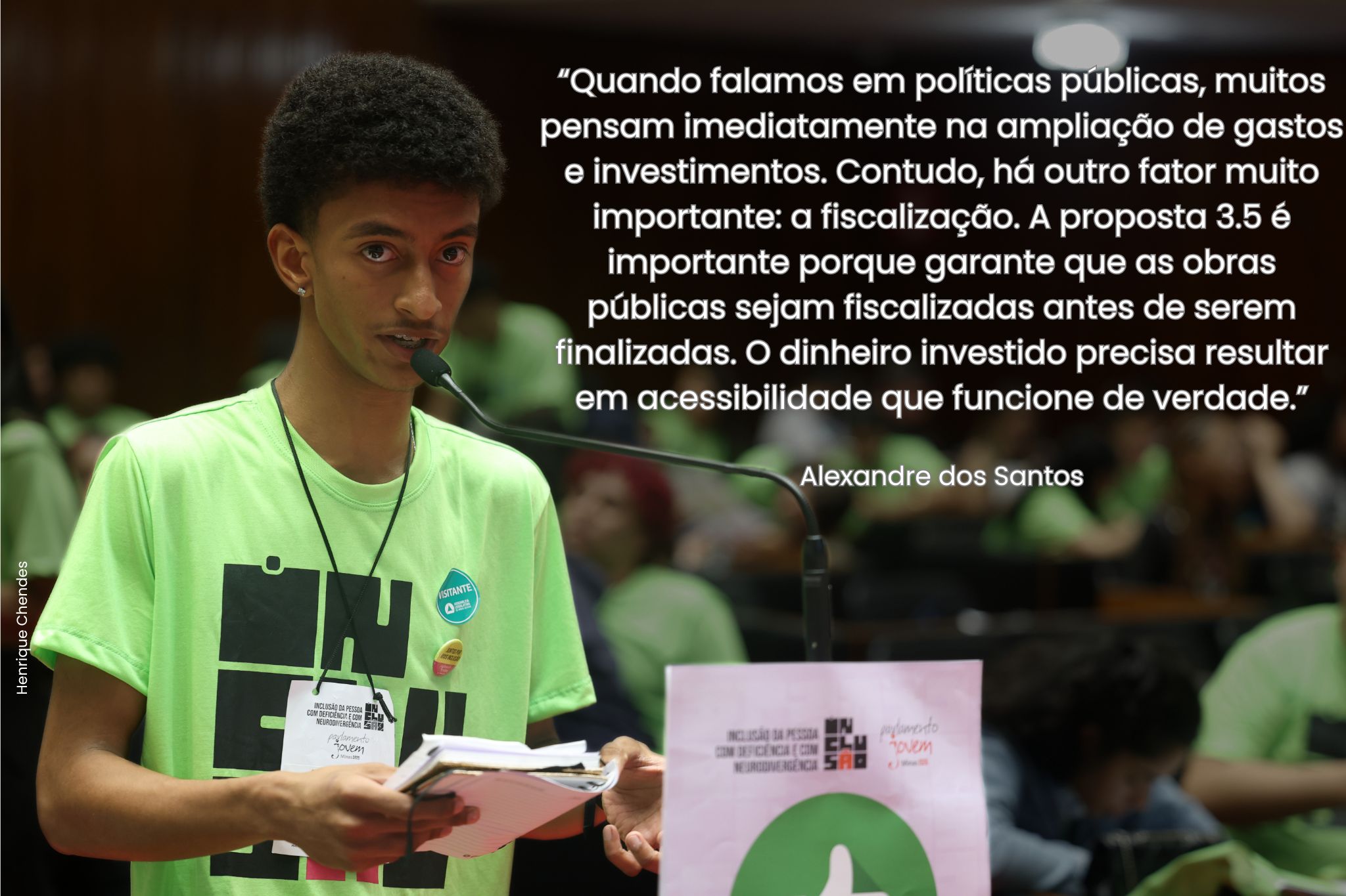 Parlamento Jovem de Minas 2026 - propostas escolhidas