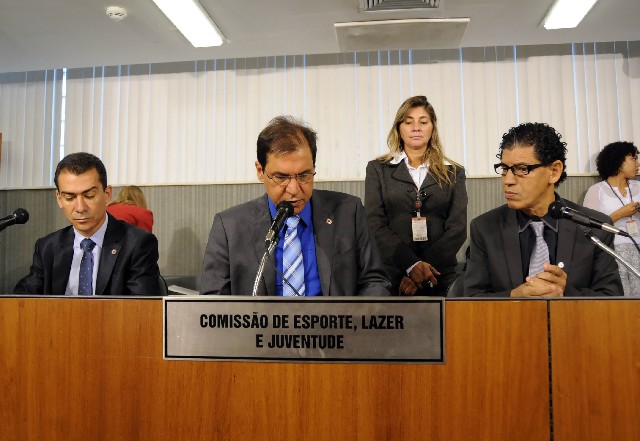 O deputado Geraldo Pimenta (à direita) é o novo vice-presidente da Comissão de Esporte