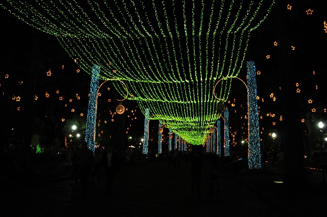 Inauguração da iluminação de Natal da Praça da Liberdade