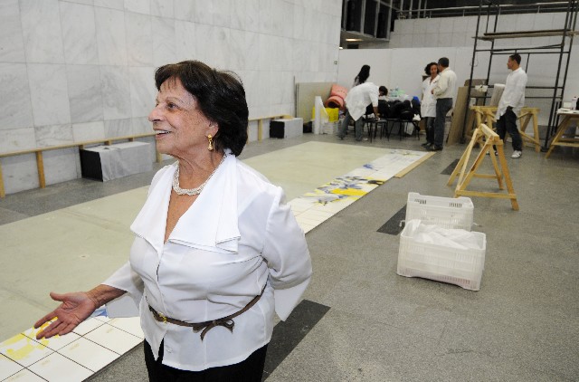 A artista plástica acompanhou cada etapa do processo
