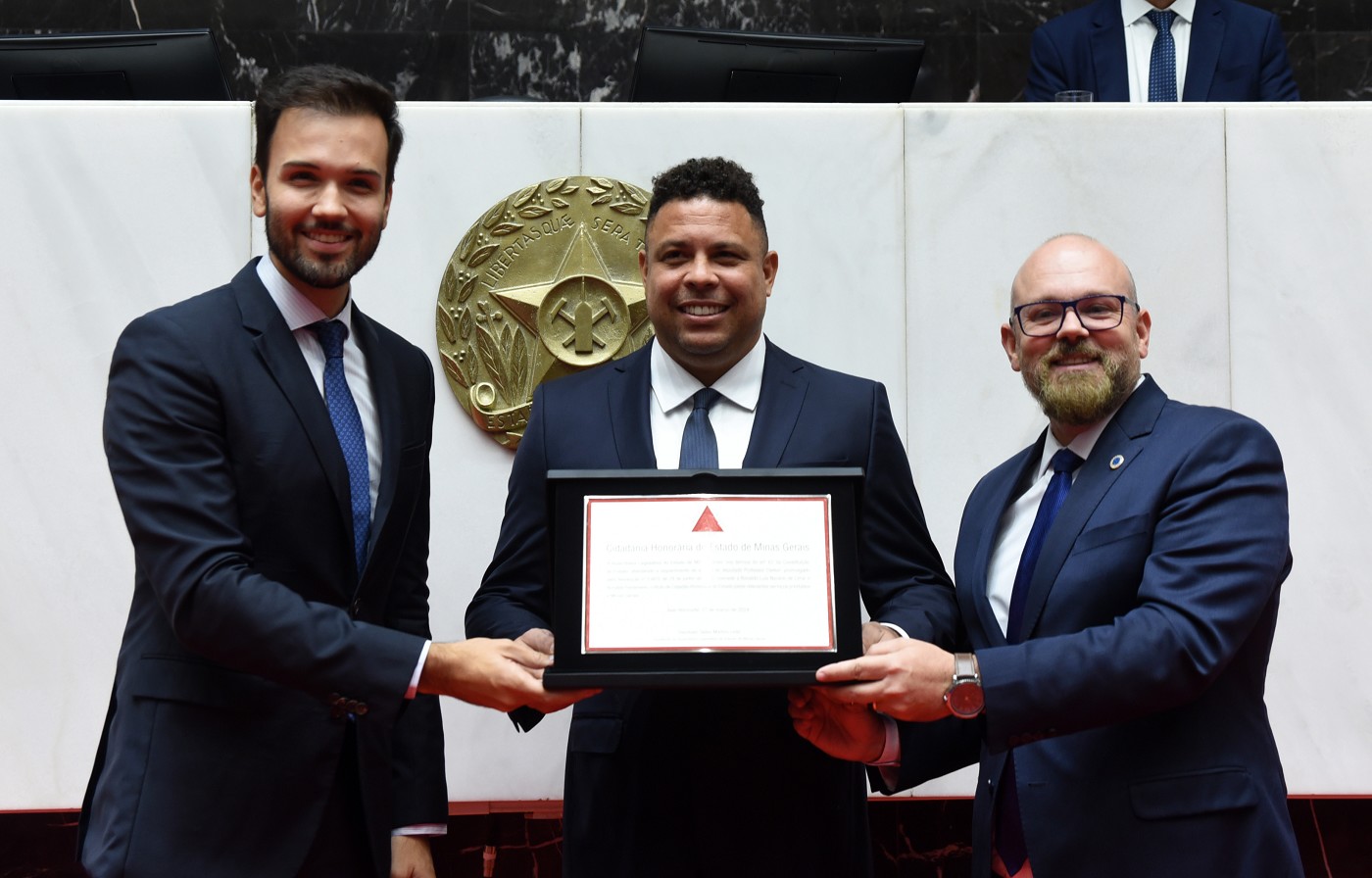 Reunião Especial - entrega do título de Cidadão Honorário do Estado ao sr. Ronaldo Luís Nazário de Lima