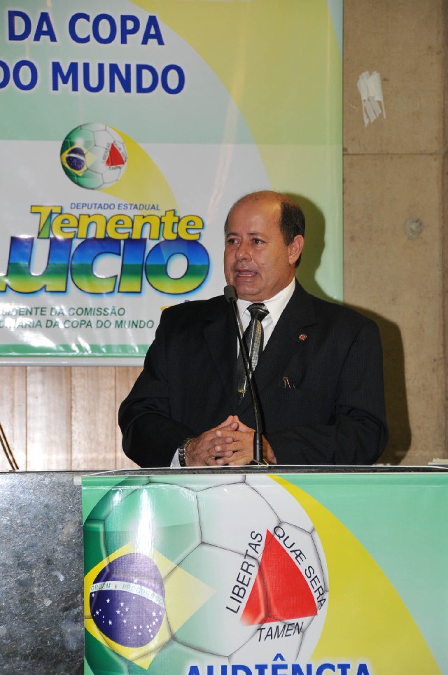 O deputado Tenente Lúcio pediu apoio para que a cidade seja um centro de treinamento durante a Copa